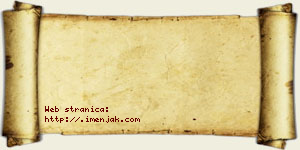 Isidor Denić vizit kartica